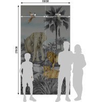Dětská fototapeta - JUNGLE 2 - 150x270 cm
