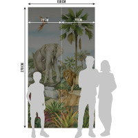 Dětská fototapeta - JUNGLE 1 - 150x270 cm
