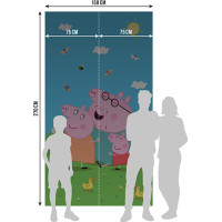 Dětská fototapeta - Prasátko Peppa - 150x270 cm