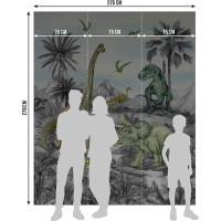 Dětská fototapeta - DINO 1 - 225x270 cm