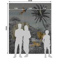 Dětská fototapeta - JUNGLE 2 - 225x270 cm