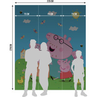 Dětská fototapeta - Prasátko Peppa - 225x270 cm