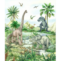 Dětská fototapeta - DINO 2 - 225x270 cm