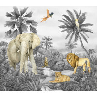 Dětská fototapeta - JUNGLE 2 - 300x270 cm