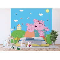 Dětská fototapeta - Prasátko Peppa - 300x270 cm