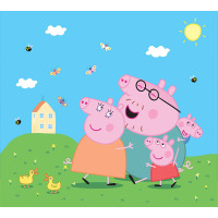 Dětská fototapeta - Prasátko Peppa - 300x270 cm