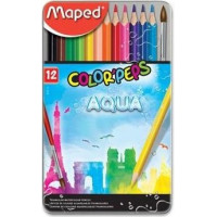 MAPED Pastelky Aqua Color'Peps 12 ks + štětec