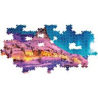 CLEMENTONI Panoramatické puzzle Polární noc nad Lofoty 1000 dílků