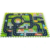 ECOTOYS Pěnové puzzle Městečko
