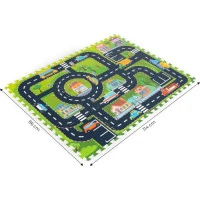 ECOTOYS Pěnové puzzle Městečko