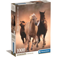 CLEMENTONI Puzzle Běžící koně 1000 dílků