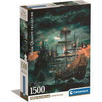 CLEMENTONI Puzzle Pirátská loď 1500 dílků