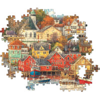 CLEMENTONI Puzzle Přístav dobrých časů 1500 dílků