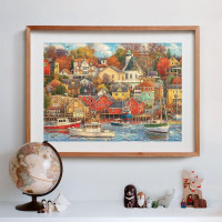 CLEMENTONI Puzzle Přístav dobrých časů 1500 dílků