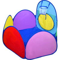 PIXINO Tunelová soustava s domečkem a bazénkem 3v1