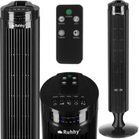 Sloupový ventilátor s dálkovým ovladačem Ruhhy - černý