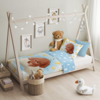 Dětské bavlněné povlečení do postýlky 135x100 cm CUDDLES - Pejsek