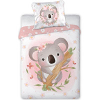 Dětské bavlněné povlečení do postýlky 135x100 cm CUDDLES - Koala