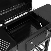 Zahradní gril na dřevěné uhlí CARBON - černý