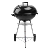 Kulatý gril na dřevěné uhlí RUND 41 cm - černý