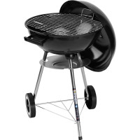 Kulatý gril na dřevěné uhlí RUND 41 cm - černý