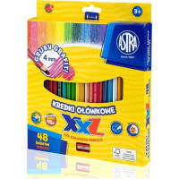 ASTRA Pastelky s XXL tuhou 48 ks