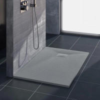 Sprchová SMC vanička REA MAGNUM GREY 90x120 cm - imitace kamene - šedá
