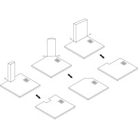 Sprchová SMC vanička REA Bazalt CARRARA WHITE 90x90 cm - imitace kamene - bílá