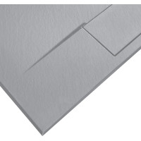 Sprchová SMC vanička REA BAZALT GREY 90x90 cm - imitace kamene - šedá