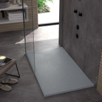 Sprchová SMC vanička REA MAGNUM GREY 90x120 cm - imitace kamene - šedá
