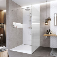 Sprchová zástěna walk-in NOVEA - chrom/sklo Line