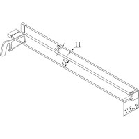 Polička k WALK IN, 140 cm, chrom ALU