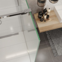 Sprchová zástěna walk-in NOVEA - chrom/sklo Line