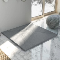 Sprchová SMC vanička REA MAGNUM GREY 90x90 cm - imitace kamene - šedá