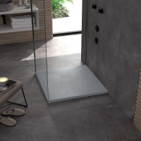 Sprchová SMC vanička REA MAGNUM GREY 90x90 cm - imitace kamene - šedá