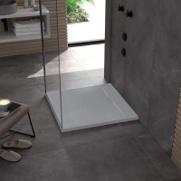 Sprchová SMC vanička REA BAZALT GREY 90x90 cm - imitace kamene - šedá