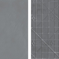 Sprchová SMC vanička REA MAGNUM GREY 90x90 cm - imitace kamene - šedá