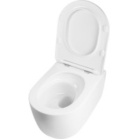 Závěsné WC Rea EDDY TURBO TORNADO RIMLESS - bílé