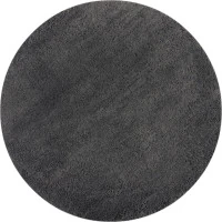 Kusový koberec Shaggy Teddy Charcoal kruh