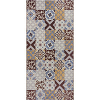 Běhoun Cappuccino 105881 Mosaik Brown Multicolored