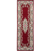 Ručně všívaný běhoun Lotus premium Red