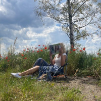 Skládací turistická židle - šedá