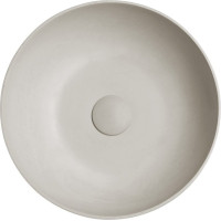 Sapho FORMIGO betonové umyvadlo na desku, Ø 39cm, písková FG314