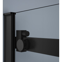 Gelco DRAGON BLACK sprchové posuvné dveře rohový vstup 800 mm, čiré sklo GD4280B