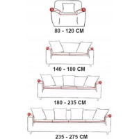 Potah na sedačku 4os. SMART PROTECT Velvet XL - béžový
