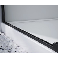 Gelco DRAGON BLACK sprchové posuvné dveře rohový vstup 800 mm, čiré sklo GD4280B