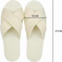 Komplet CONFI SPA: masážní pás na záda + přezůvky 40/41 - ecru/krémová
