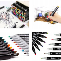 Lihové fixy TOUCH ART - 80 kusů + obal