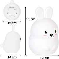 Noční LED lampička s dálkovým ovladačem KRÁLÍČEK