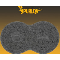 Podložka pod misku pro kočku/psa - šedá